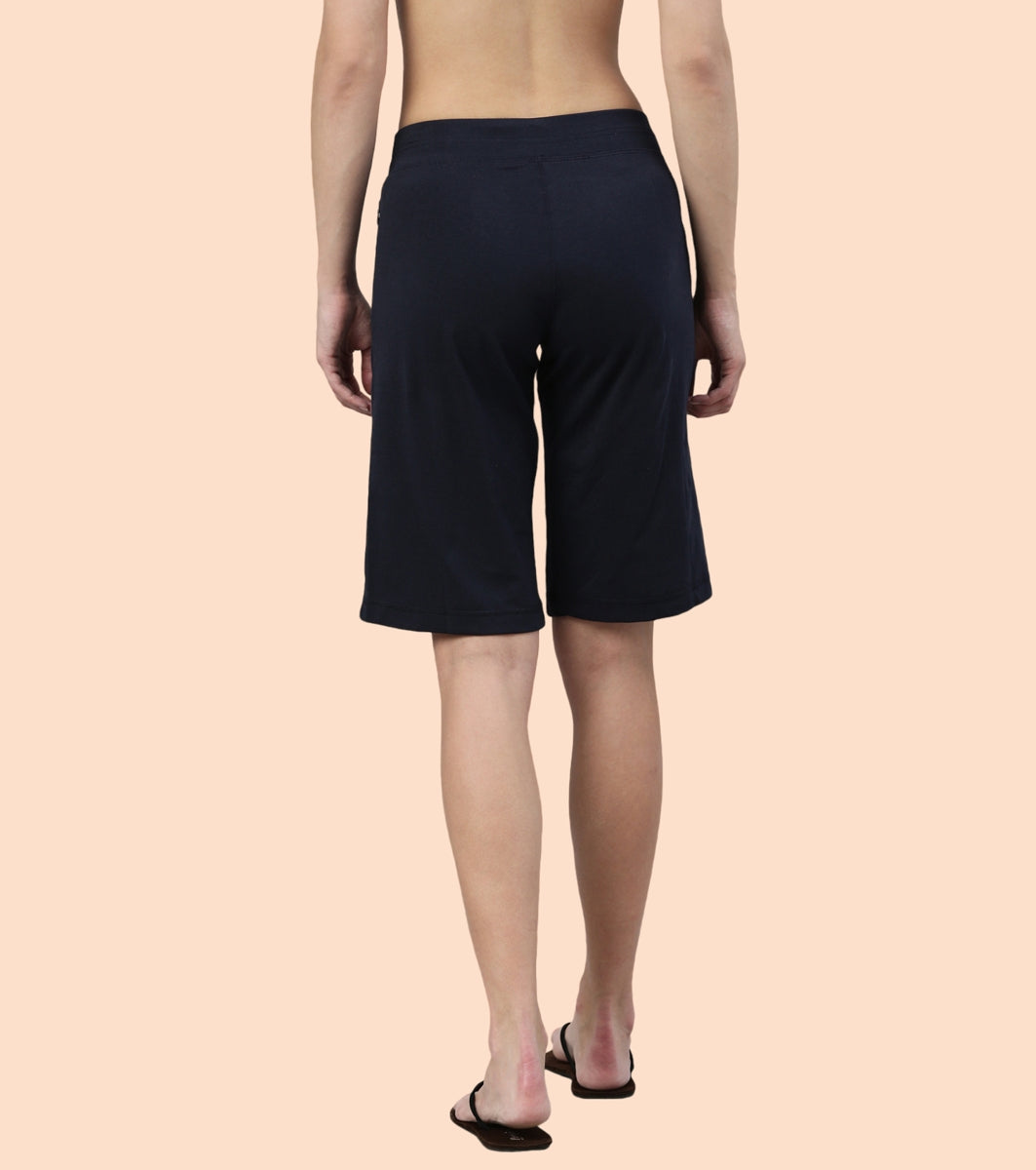 City Shorts | Cotton Knee Length Shorts