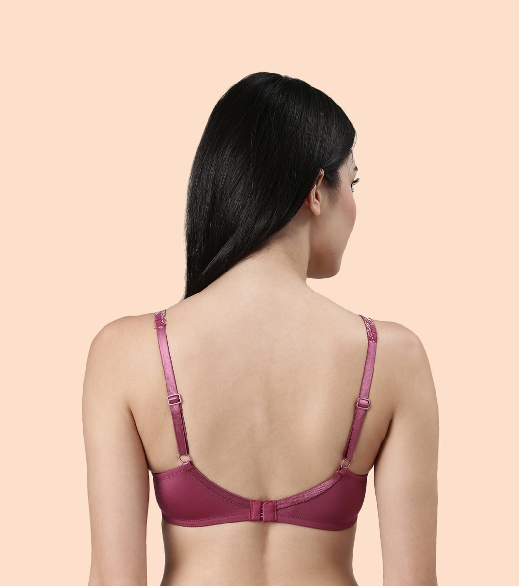 Enamor F129
LACE CONTOUR BRA
NON-PADDED WIREFREE HIGH COVERAGE