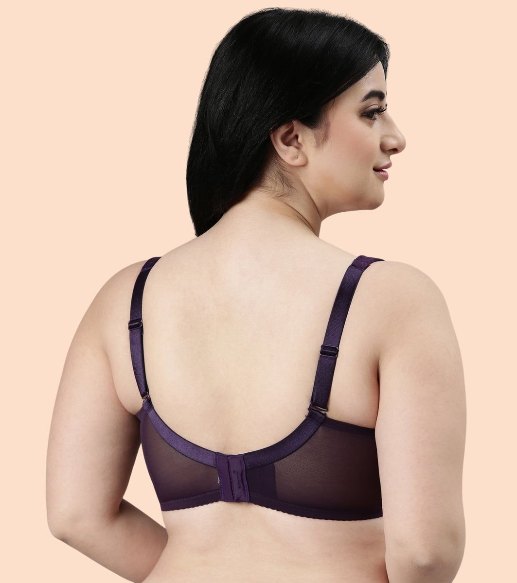 Enamor Body Transform F122 Smooth and Ultra Light Curve Super Support Bra for Women- Full Coverage, Non Padded and Wirefree