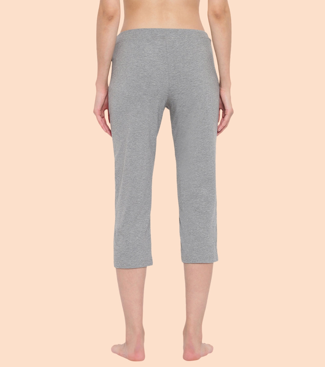 Lounge Capri | Straight Leg Cotton Spandex Capri