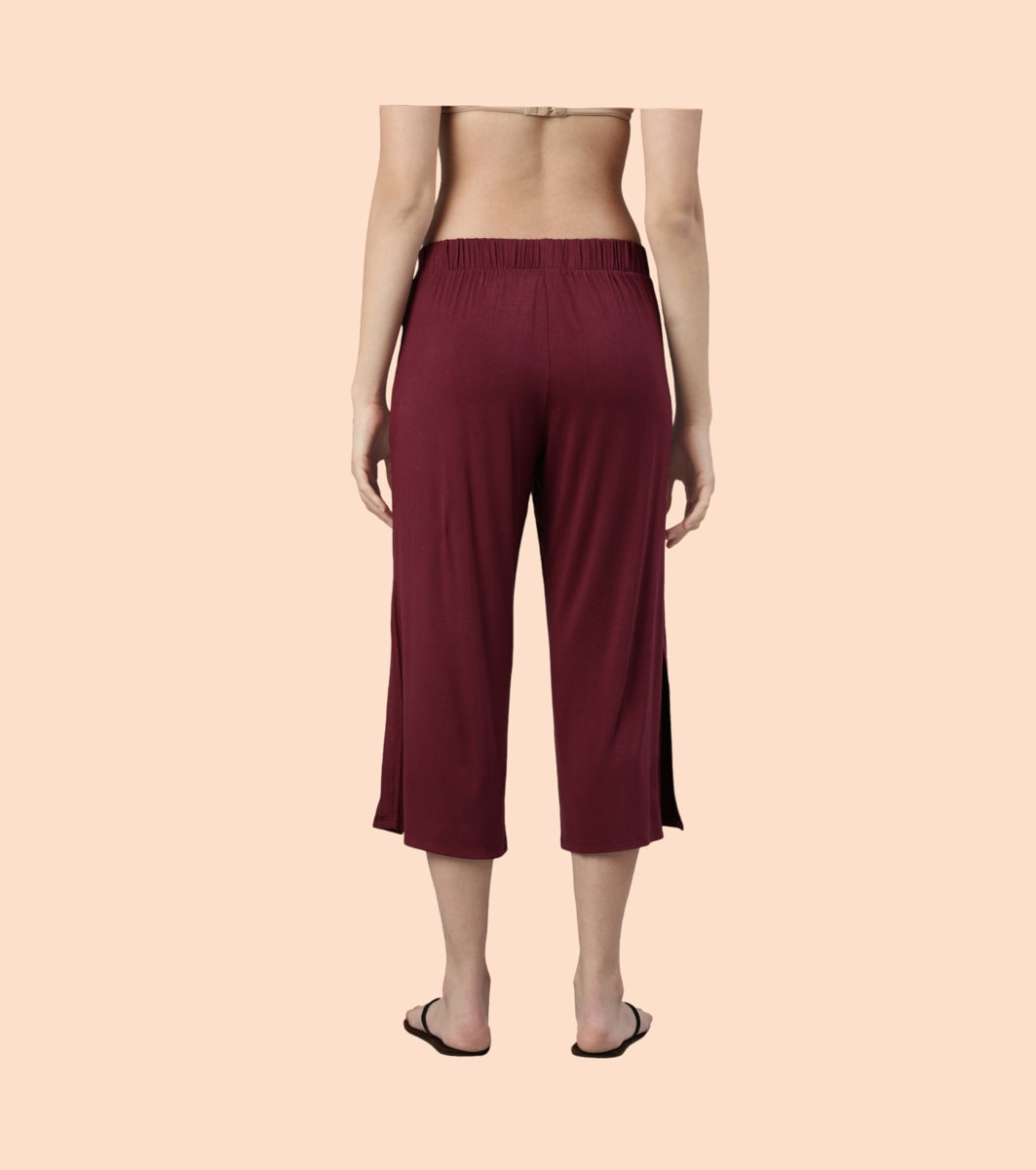 Shop In Culotte | Crop Length Culotte With Smart Side Slits