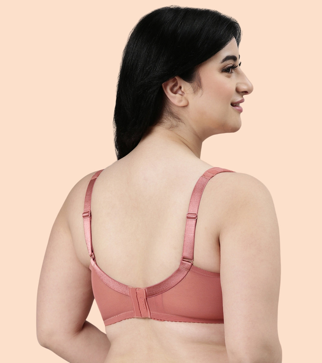 Enamor Body Transform F122 Smooth and Ultra Light Curve Super Support Bra for Women- Full Coverage, Non Padded and Wirefree