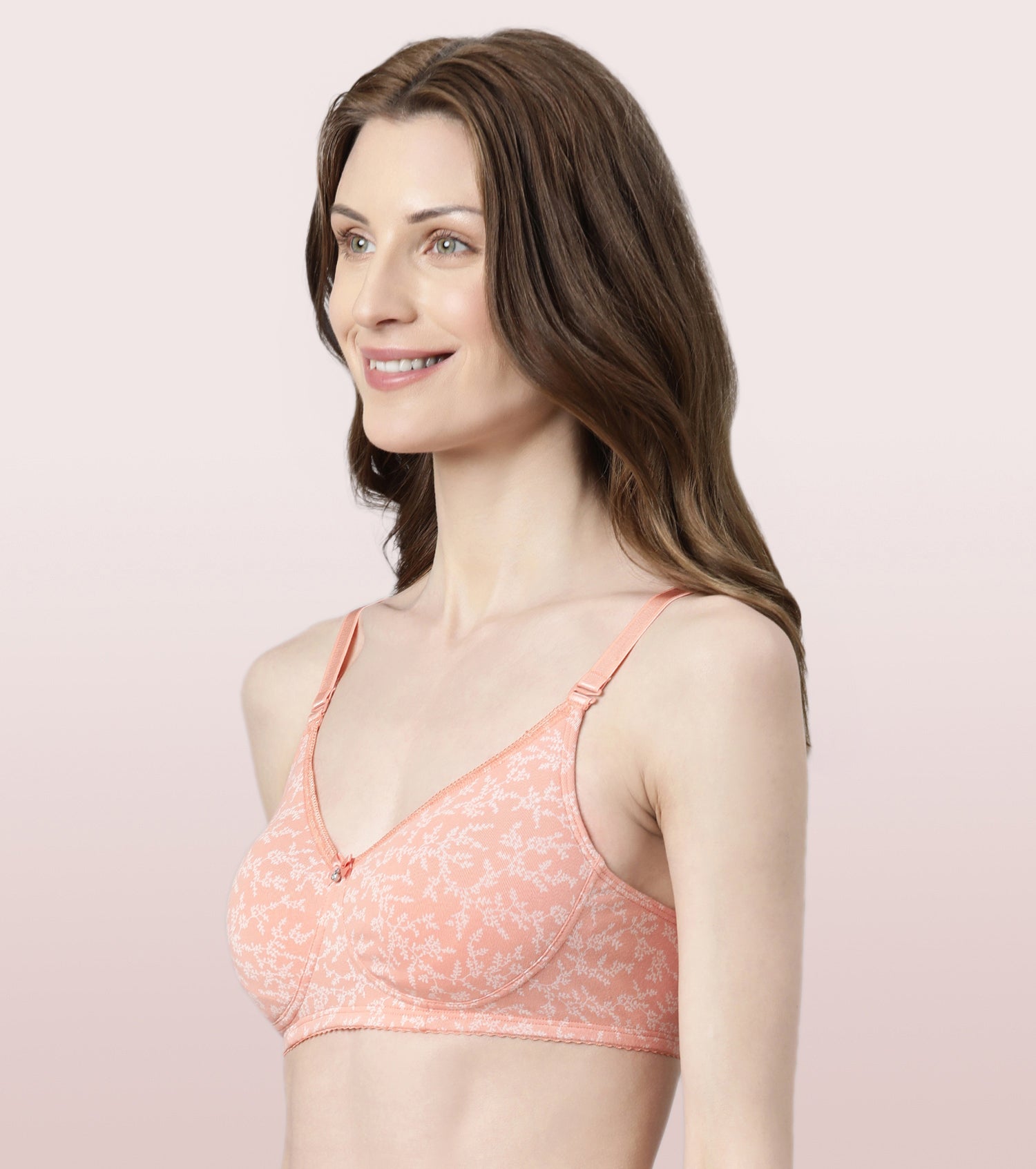 Buy Enamor Stay New Comfort Triangle Cotton Non Padded & Wirefree T-Shirt  Bra for Women Online