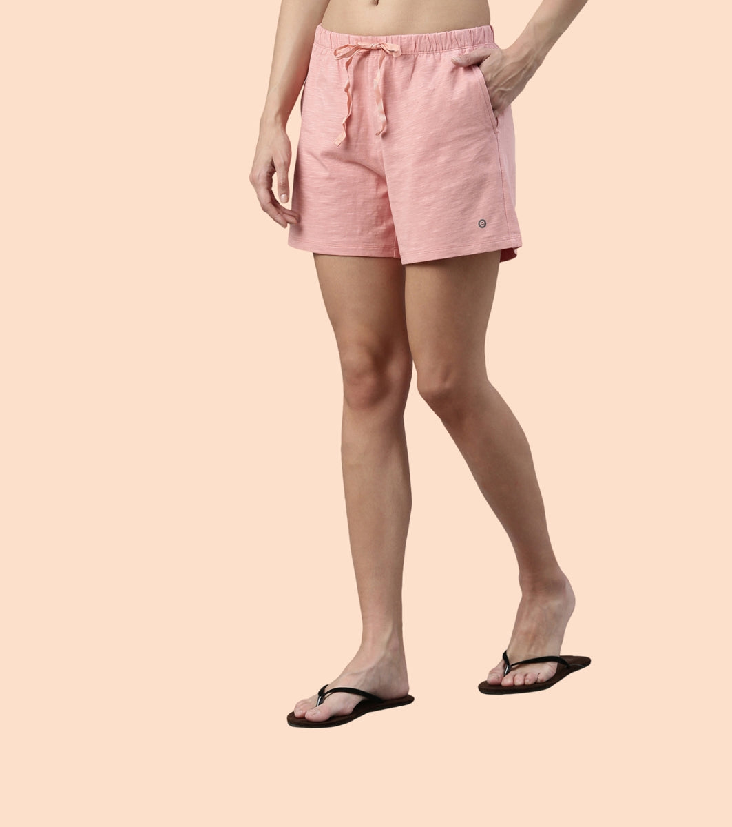 Basic Shorts | Mid-Thigh Length Jersey Shorts With Pockets