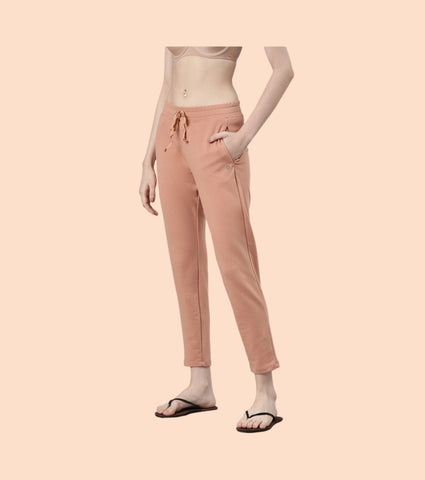 Relax Pants | Cotton Spandex Terry Tapered Pant | E060