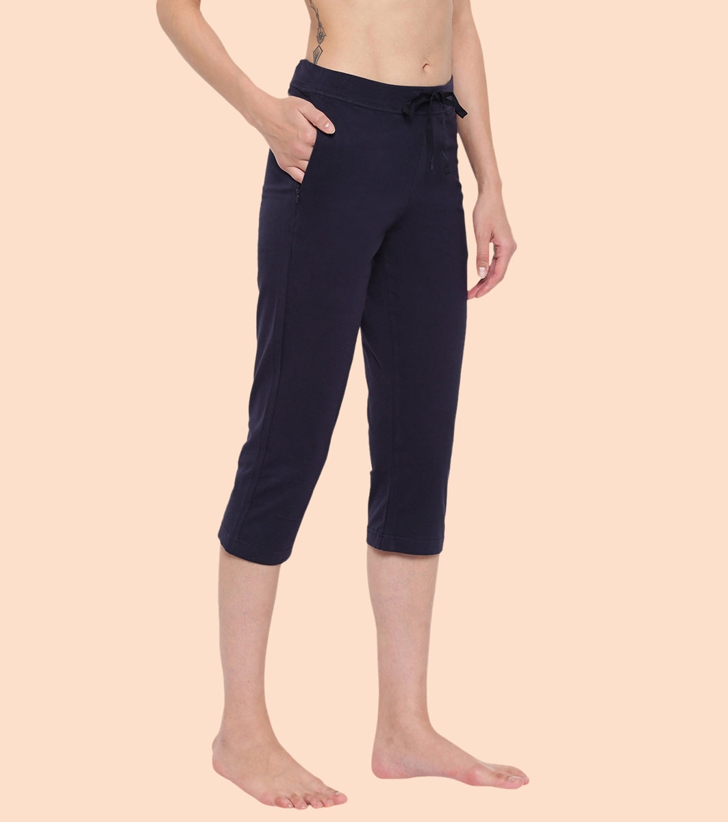 Lounge Capri | Straight Leg Cotton Spandex Capri