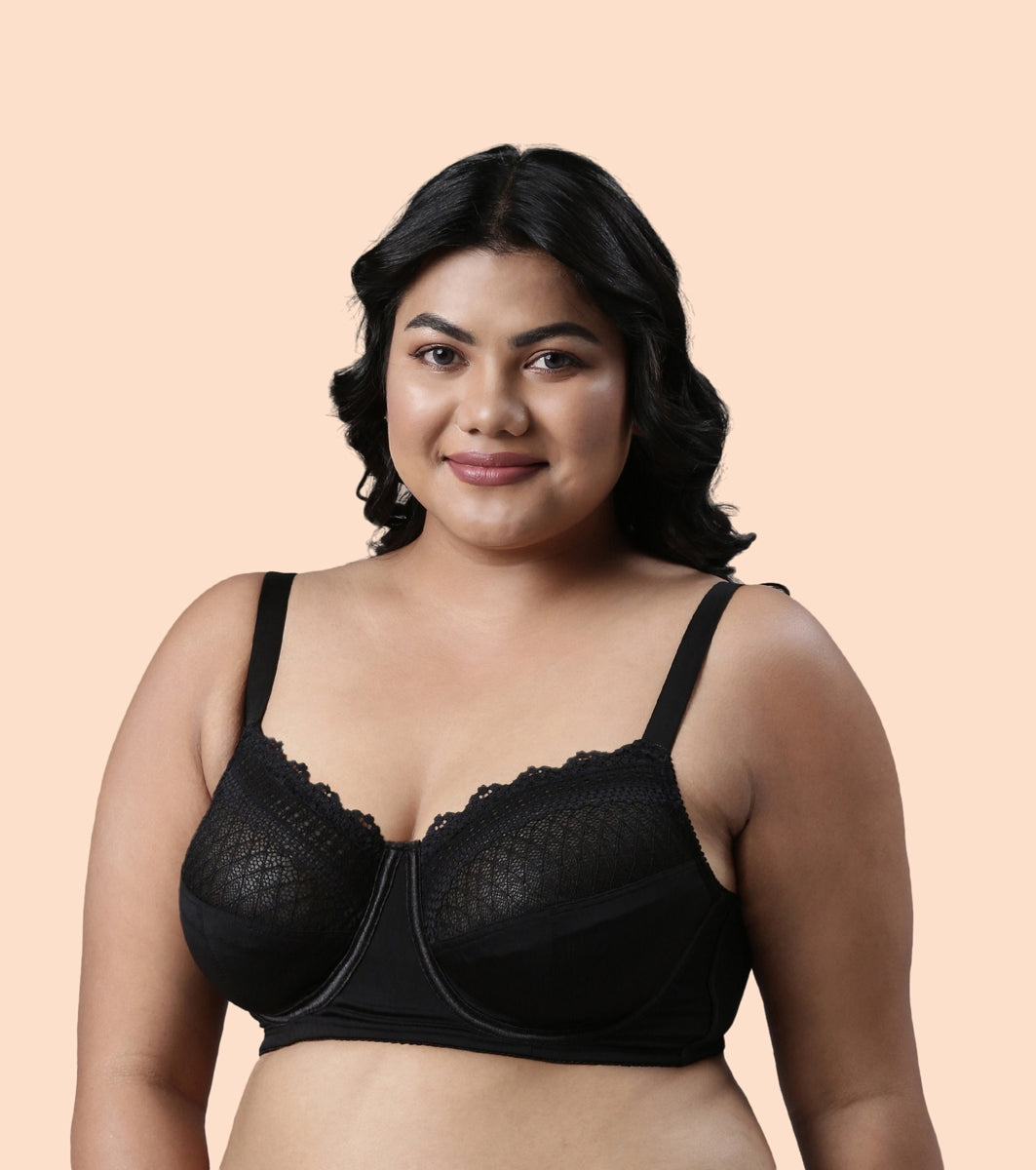 Enamor F126
LACE BRA
NON-PADDED  WIRED  FULL COVERAGE