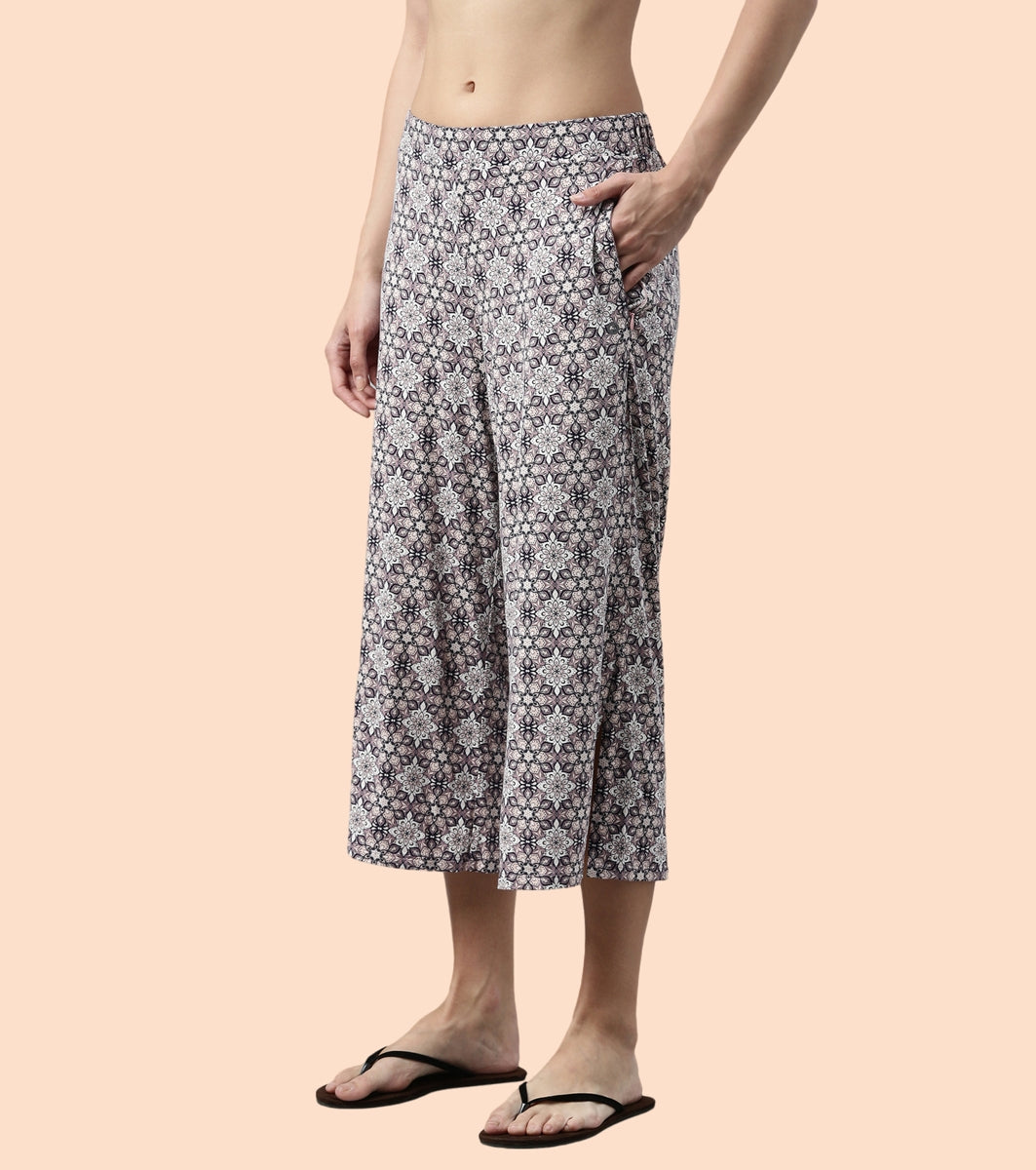 Shop In Culotte | Crop Length Culotte With Smart Side Slits