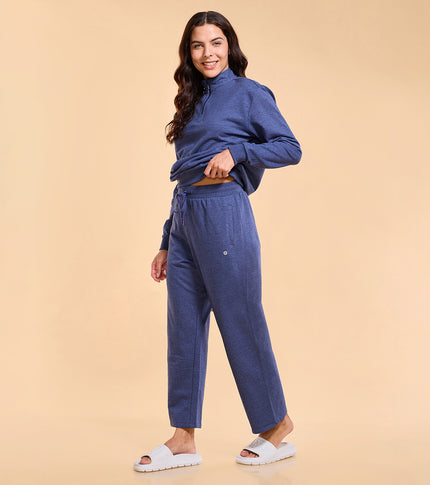 Enamor E405 – Cotton Rich Fleece Straight Pant