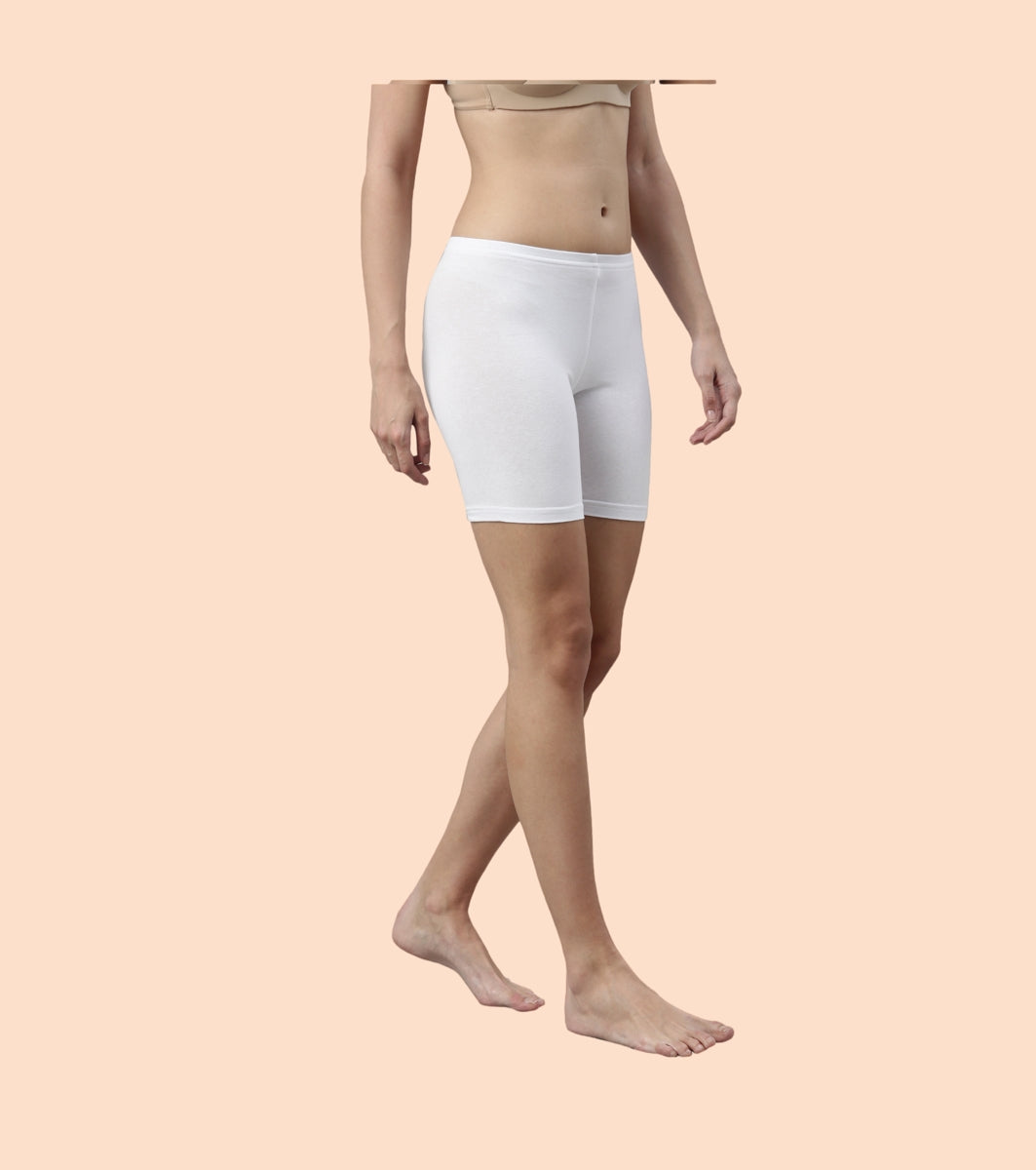 Essentials Stretch Cotton Cycling Shorts