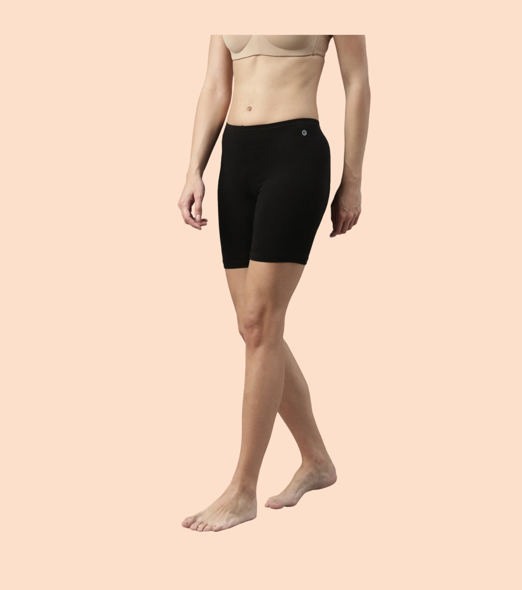 Essentials Stretch Cotton Cycling Shorts