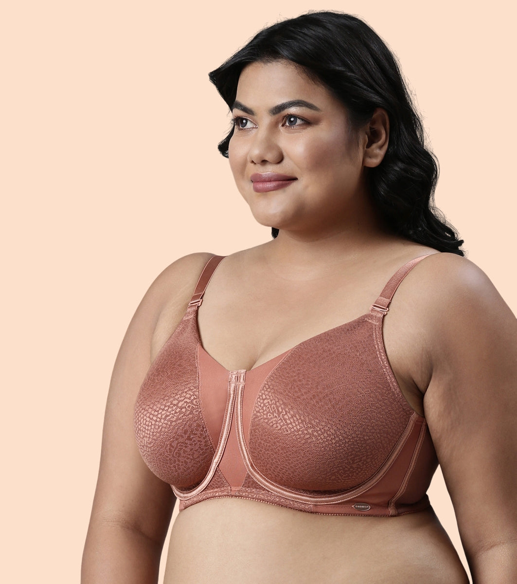 Enamor Body Transform F124 Smoothening Minimizer Bra for Women - Non Padded, Wired and Full Coverage