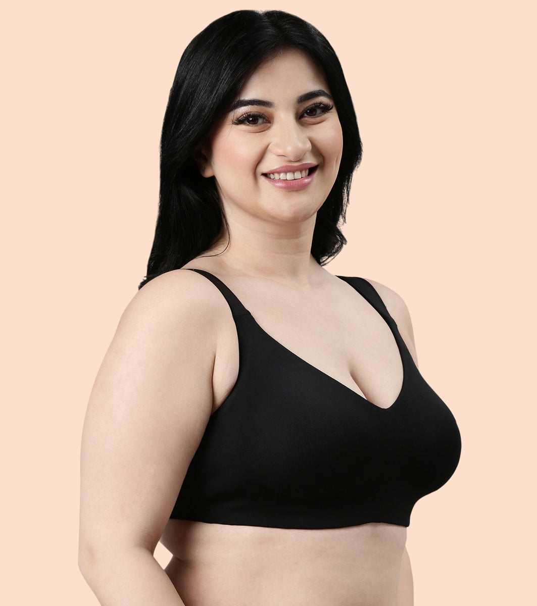 Enamor Pure Ease F121 Ultimate Smoothening Full Support Bra for Women- Full Coverage, Non Padded and Wirefree