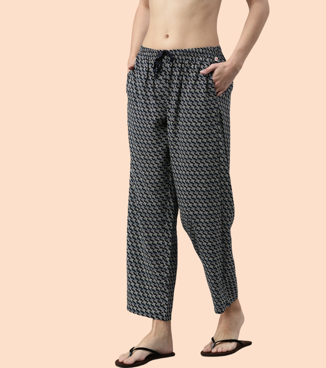 Slounge Pant | Modal Woven Printed Pull-On Pant