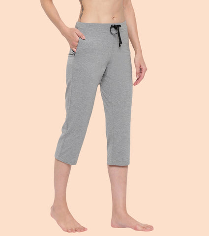 Lounge Capri | Straight Leg Cotton Spandex Capri