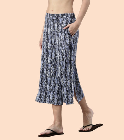 Shop In Culotte | Crop Length Culotte With Smart Side Slits