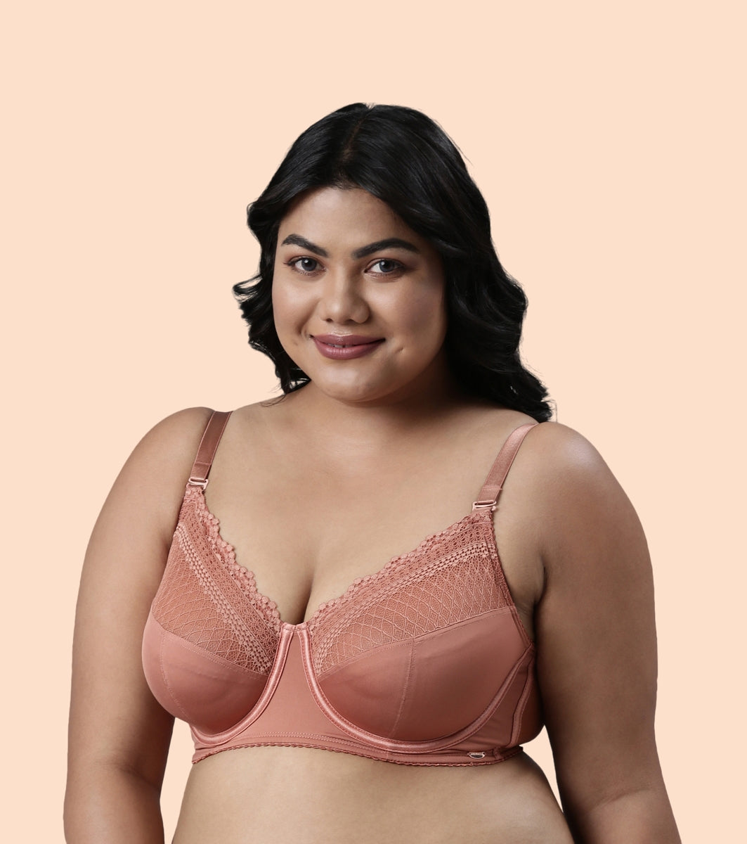 Enamor F126
LACE BRA
NON-PADDED  WIRED  FULL COVERAGE