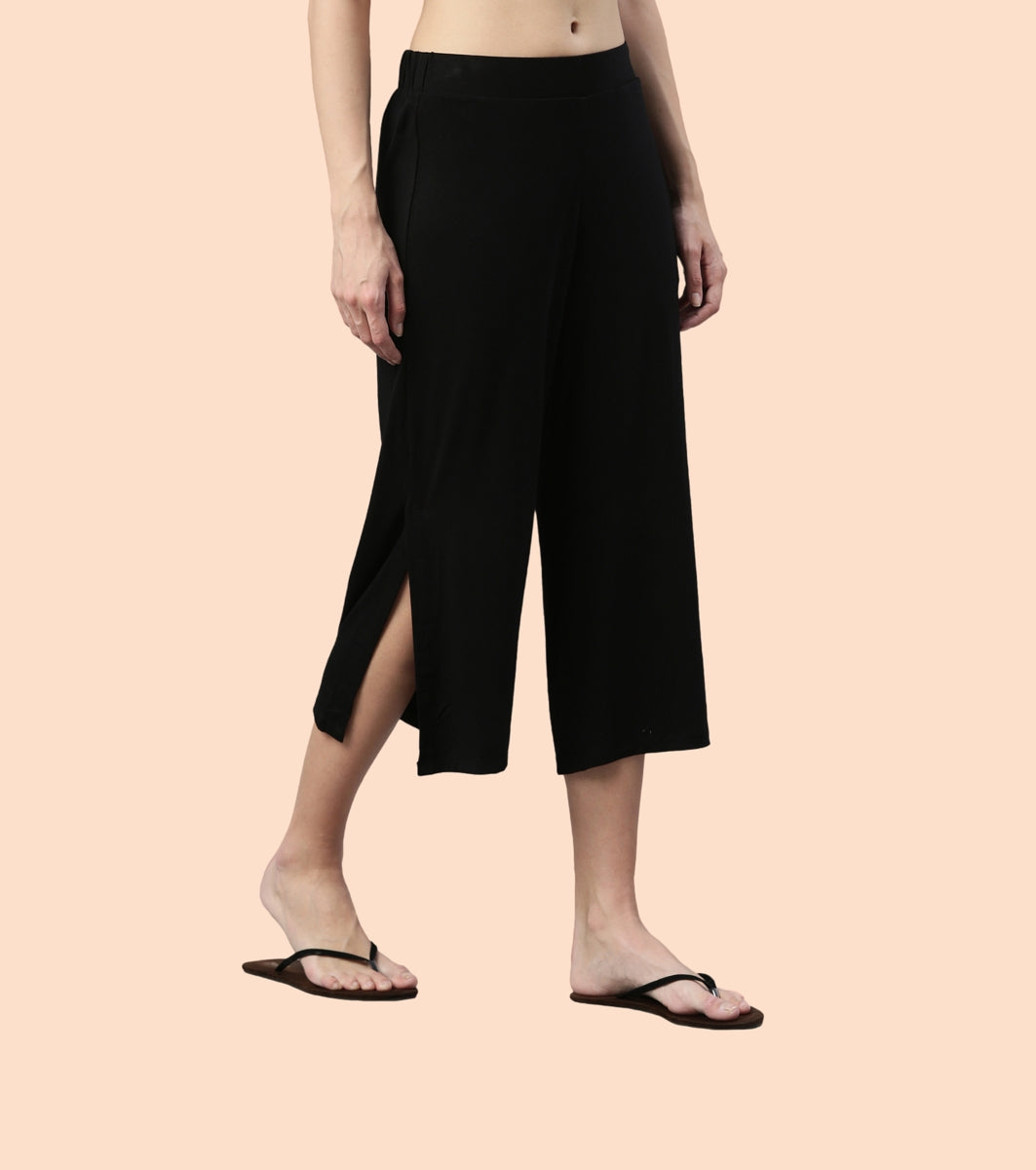 Shop In Culotte | Crop Length Culotte With Smart Side Slits