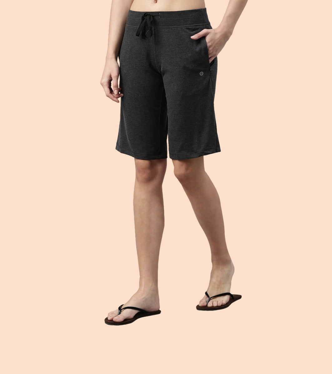 City Shorts | Cotton Knee Length Shorts