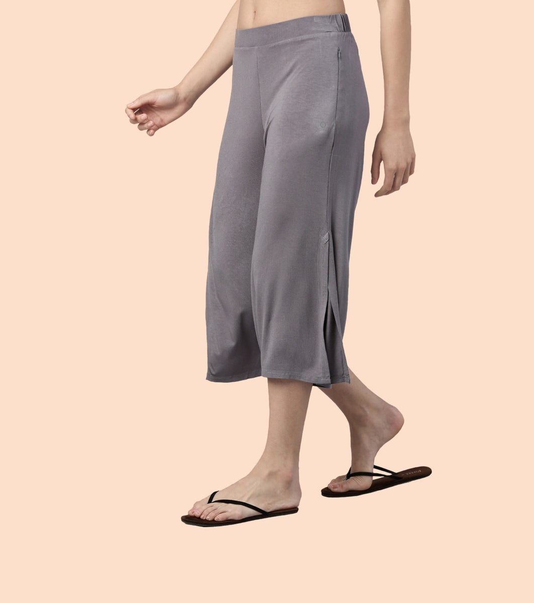 Shop In Culotte | Crop Length Culotte With Smart Side Slits