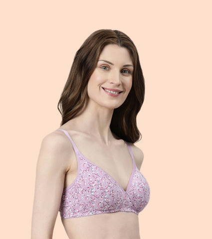 Enamor Perfect Coverage Supima Cotton T-Shirt Bra For Everyday Comfort - Padded, Non-Wired Bra & Medium Coverage Bra | A039