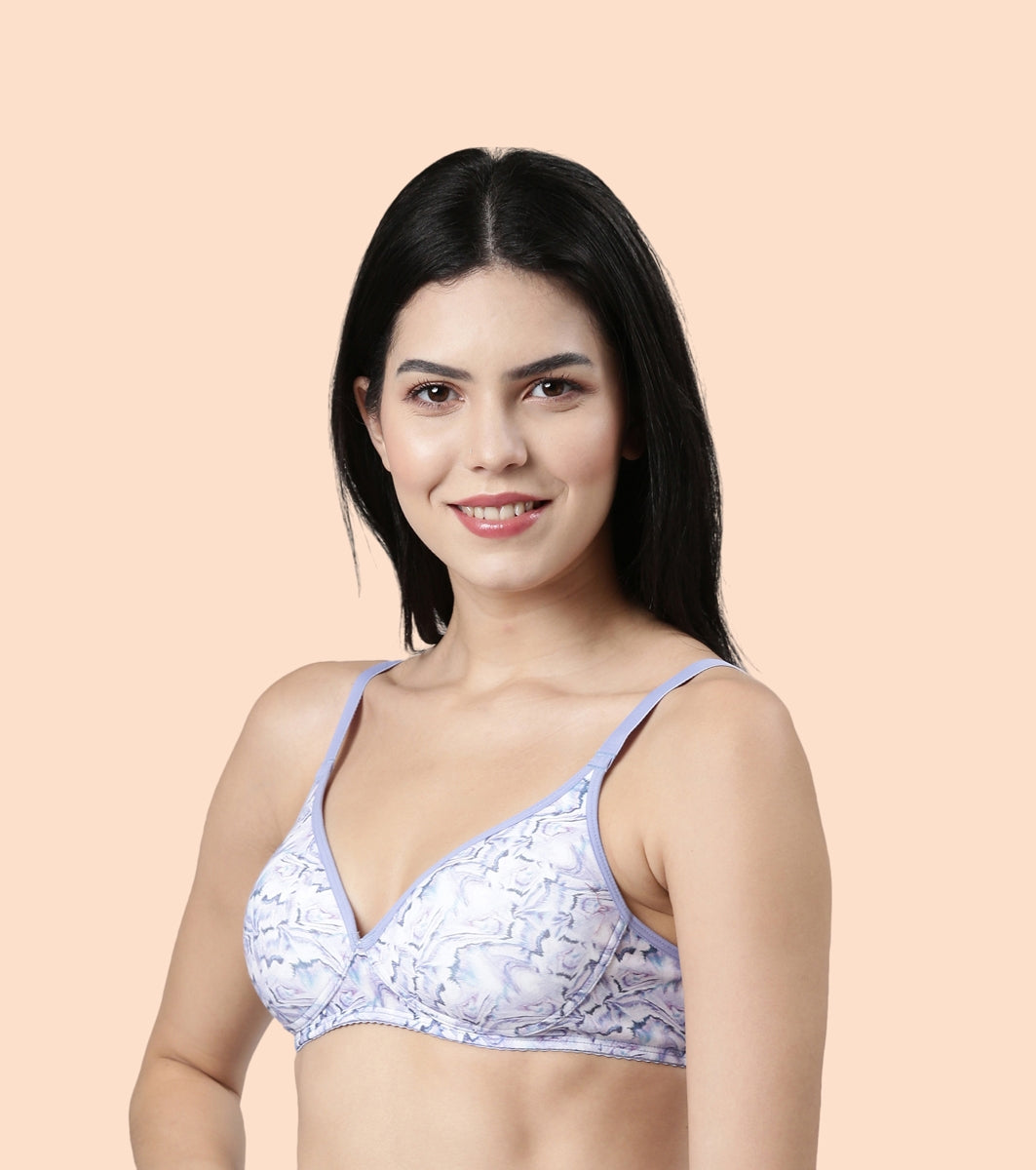 Enamor Perfect Coverage Cotton T-shirt Bra for Women- Padded and Wirefree