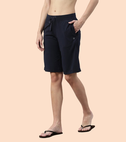 City Shorts | Cotton Knee Length Shorts