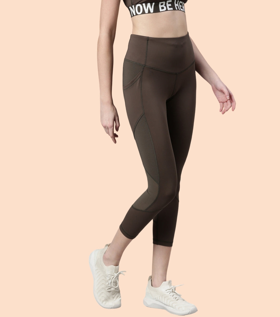 Active Balance Legging Dry Fit High Waist Workout Leggings OLIVE NIGHT S