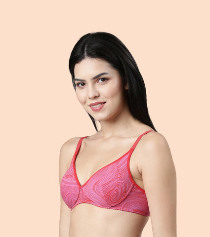 Enamor Perfect Coverage Cotton T-shirt Bra for Women- Padded and Wirefree