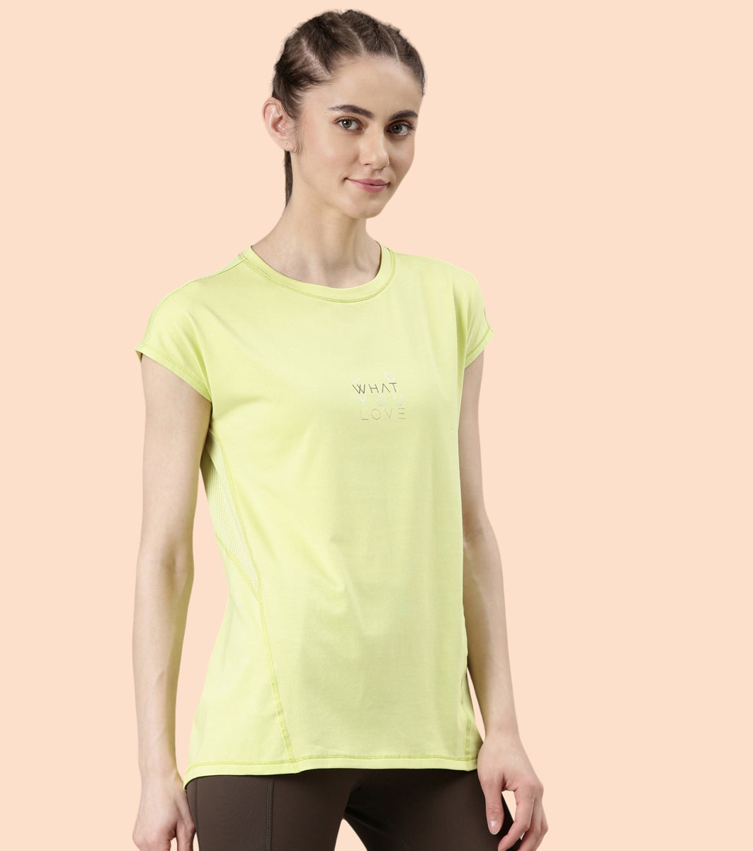 Active Stay Fresh Tee | Dry Fit Cotton Spandex Workout Tee