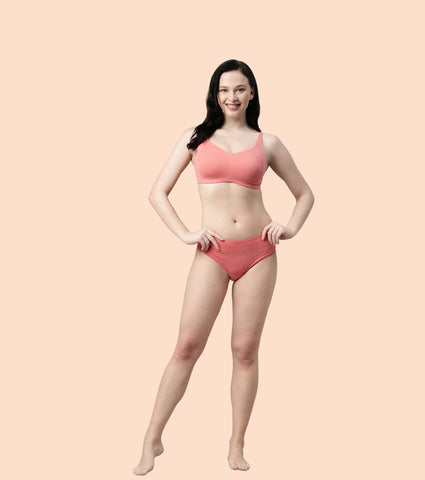 Enamor Intellifresh A058 Eco-antimicrobial Cotton Minimizer Bra for Women- Full Coverage, Padded and Wirefree - Pale Skin