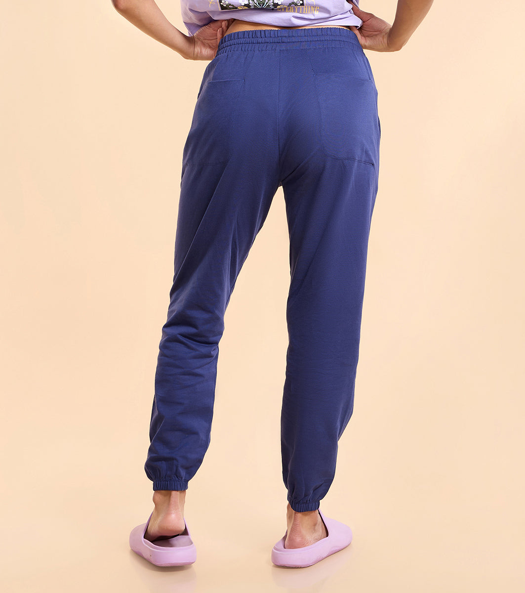 Enamor E406 High Waist Jogger - French Terry, Relaxed Fit, Regular Length, High Waist