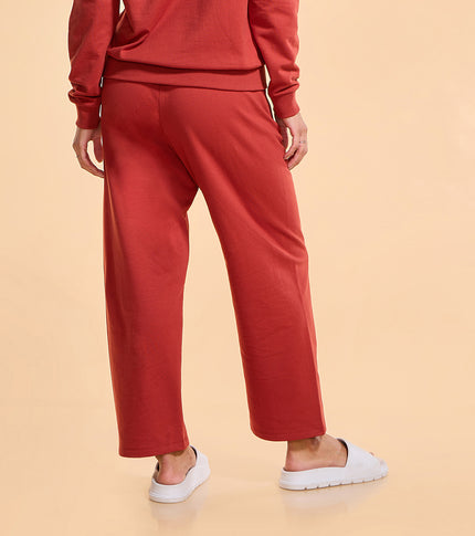 Enamor E405 – Cotton Rich Fleece Straight Pant