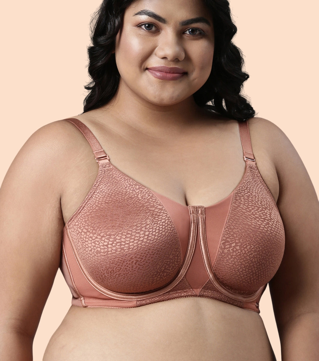 Enamor Body Transform F124 Smoothening Minimizer Bra for Women - Non Padded, Wired and Full Coverage