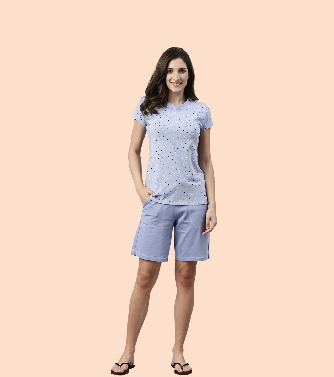 Relax Bermuda | Knee Length Shorts With Adjustable Waistband & Pockets