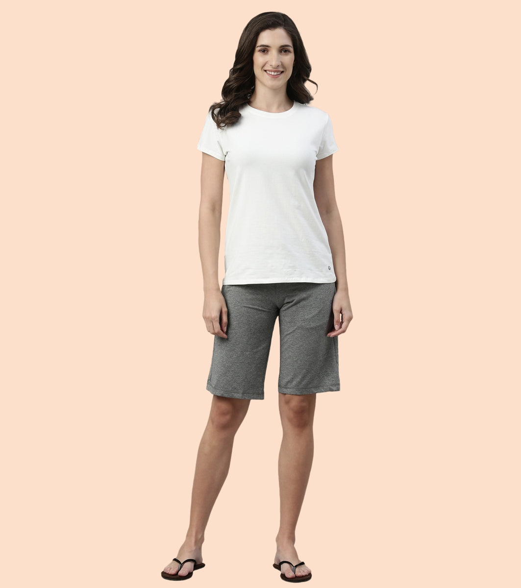 City Shorts | Cotton Knee Length Shorts