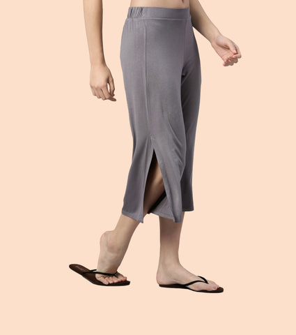 Shop In Culotte | Crop Length Culotte With Smart Side Slits