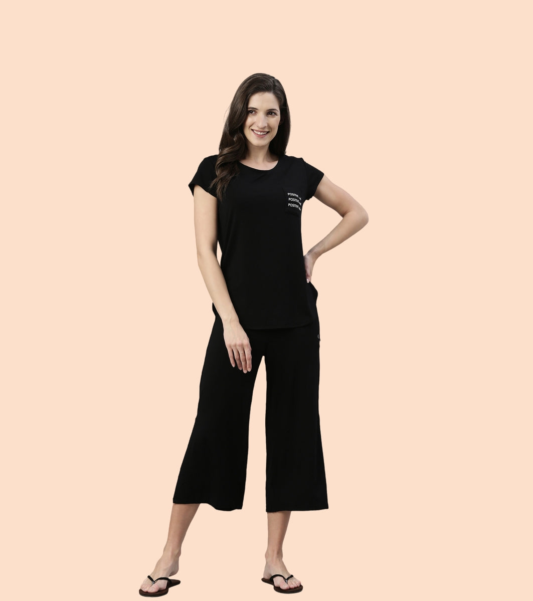 Shop In Culotte | Crop Length Culotte With Smart Side Slits