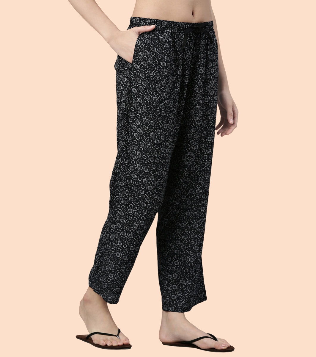 Slounge Pant | Modal Woven Printed Pull-On Pant