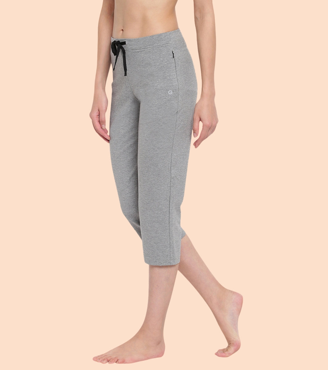 Lounge Capri | Straight Leg Cotton Spandex Capri