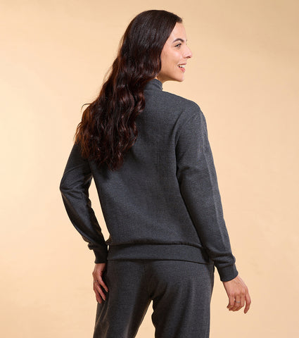 Enamor E904 Cotton Rich Fleece Sweatshirt - Relaxed Fit, Regular Length