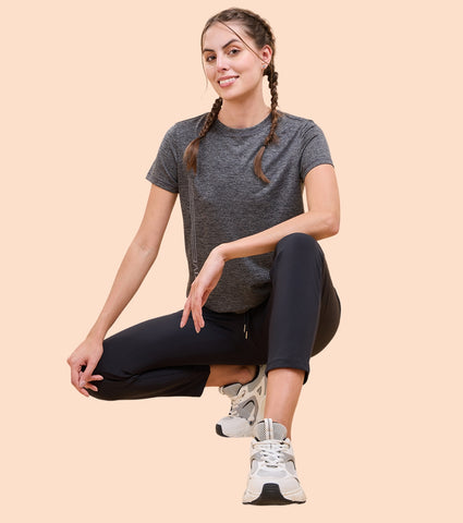 Athleisure- A309
BASIC WORKOUT CREW TEE | DRY FIT CREW NECK ACTIVEWEAR TEE
RELAXED FIT | REGULAR LENGTH