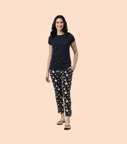 Lazy Pant | Pull-On Flannel Pants With Satin Adjustable Waist Drawstring & Pockets