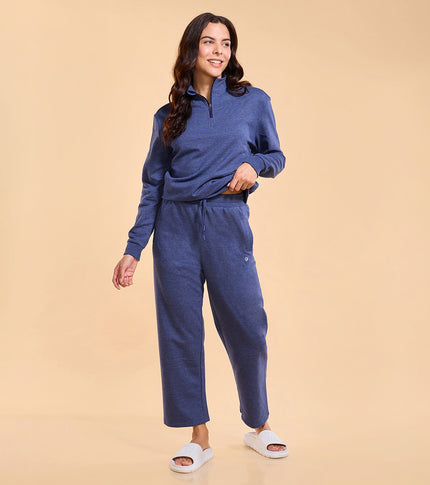 Enamor E405 – Cotton Rich Fleece Straight Pant