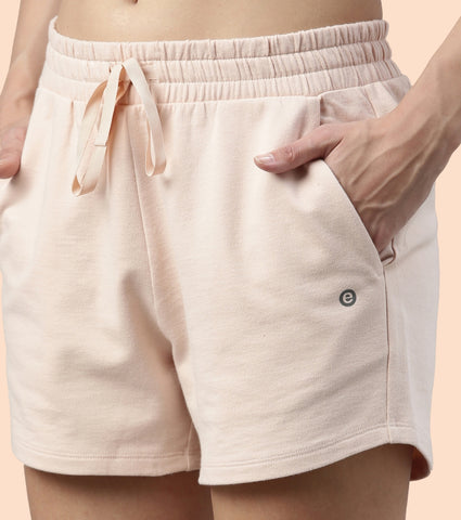 Comfy Shorts | Terry Shorts With Adjustable Waistband & Pockets