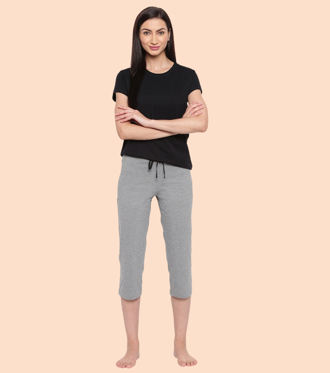 Lounge Capri | Straight Leg Cotton Spandex Capri