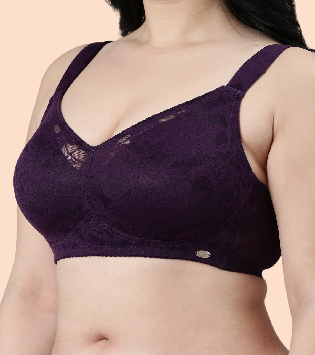 Enamor Body Transform F122 Smooth and Ultra Light Curve Super Support Bra for Women- Full Coverage, Non Padded and Wirefree