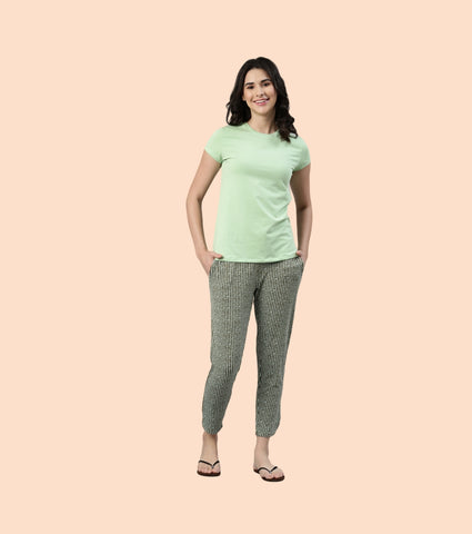 Lazy Pant | Pull-On Flannel Pants With Satin Adjustable Waist Drawstring & Pockets