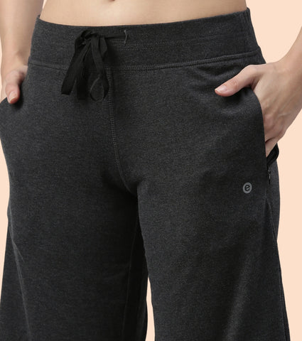 Lazy Pant | Pull-On Flannel Pants With Satin Adjustable Waist Drawstring & Pockets