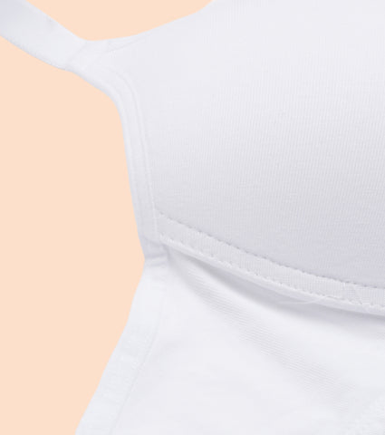 Enamor Perfect Coverage Cotton T-shirt Bra for Women- Padded and Wirefree